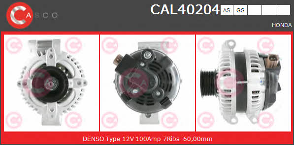 Casco CAL40204AS Alternator CAL40204AS: Buy near me in Poland at 2407.PL - Good price!