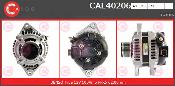 Casco CAL40206AS Alternator CAL40206AS: Buy near me in Poland at 2407.PL - Good price!