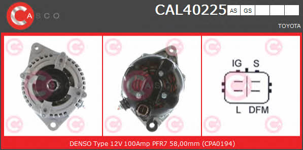 Casco CAL40225AS Generator CAL40225AS: Kaufen Sie zu einem guten Preis in Polen bei 2407.PL!