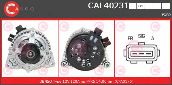 Casco CAL40231GS Alternator CAL40231GS: Dobra cena w Polsce na 2407.PL - Kup Teraz!
