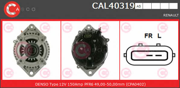 Casco CAL40319AS Alternator CAL40319AS: Buy near me in Poland at 2407.PL - Good price!