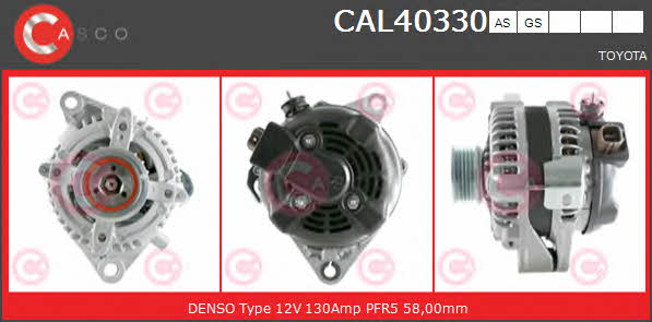 Casco CAL40330AS Alternator CAL40330AS: Buy near me in Poland at 2407.PL - Good price!