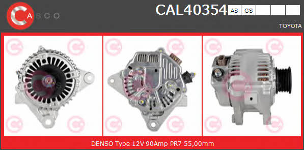 Casco CAL40354AS Alternator CAL40354AS: Buy near me at 2407.PL in Poland at an Affordable price!