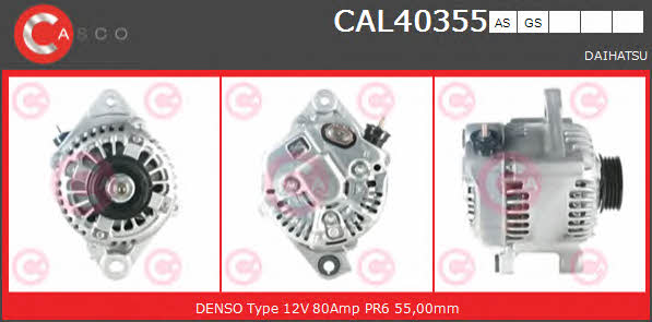 Casco CAL40355GS Alternator CAL40355GS: Buy near me in Poland at 2407.PL - Good price!