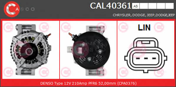 Casco CAL40361AS Alternator CAL40361AS: Buy near me in Poland at 2407.PL - Good price!