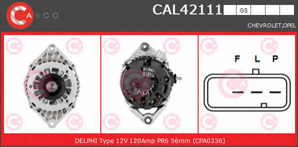 Casco CAL42111GS Alternator CAL42111GS: Atrakcyjna cena w Polsce na 2407.PL - Zamów teraz!