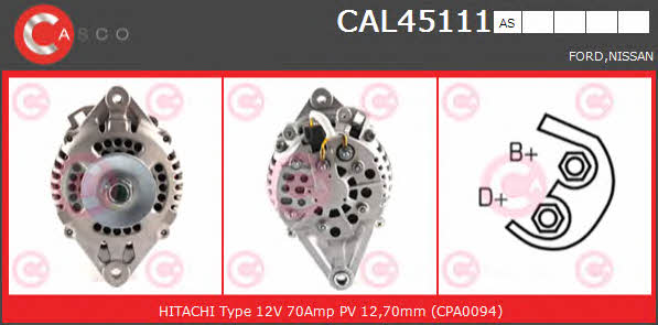 Casco CAL45111AS Generator CAL45111AS: Kaufen Sie zu einem guten Preis in Polen bei 2407.PL!