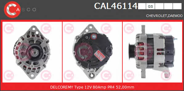 Casco CAL46114GS Alternator CAL46114GS: Buy near me in Poland at 2407.PL - Good price!