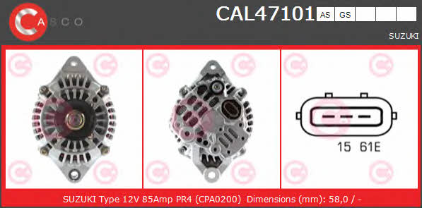 Casco CAL47101AS Generator CAL47101AS: Kaufen Sie zu einem guten Preis in Polen bei 2407.PL!