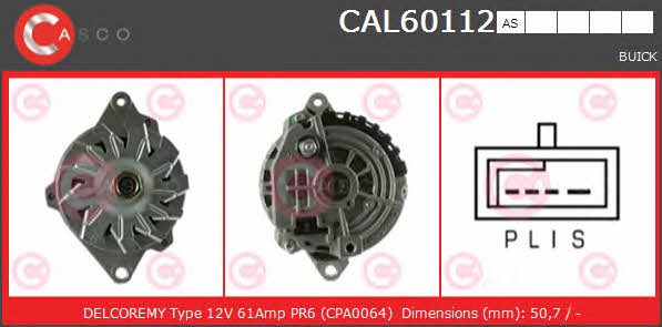 Casco CAL60112AS Генератор CAL60112AS: Отличная цена - Купить в Польше на 2407.PL!