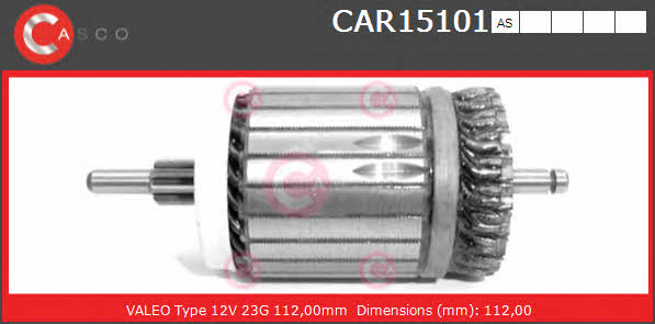 Casco CAR15101AS Armature, starter CAR15101AS: Buy near me at 2407.PL in Poland at an Affordable price!