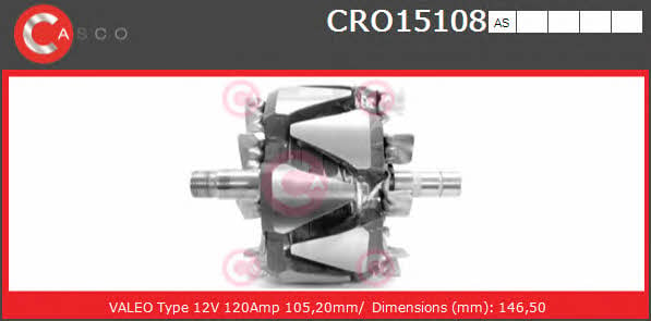 Casco CRO15108AS Ротор генератора CRO15108AS: Отличная цена - Купить в Польше на 2407.PL!