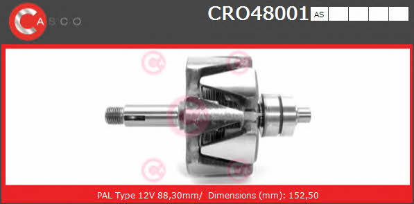 Casco CRO48001AS Rotor generator CRO48001AS: Buy near me in Poland at 2407.PL - Good price!
