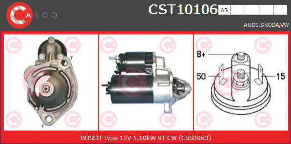 Casco CST10106AS Стартер CST10106AS: Отличная цена - Купить в Польше на 2407.PL!
