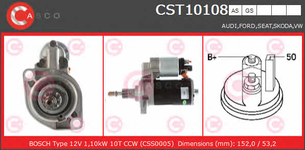 Casco CST10108GS Starter CST10108GS: Buy near me in Poland at 2407.PL - Good price!
