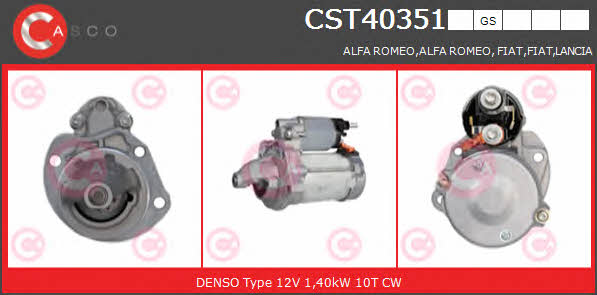 Casco CST40351GS Anlasser CST40351GS: Bestellen Sie in Polen zu einem guten Preis bei 2407.PL!