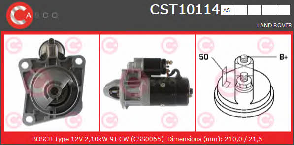 Casco CST10114AS Starter CST10114AS: Buy near me in Poland at 2407.PL - Good price!