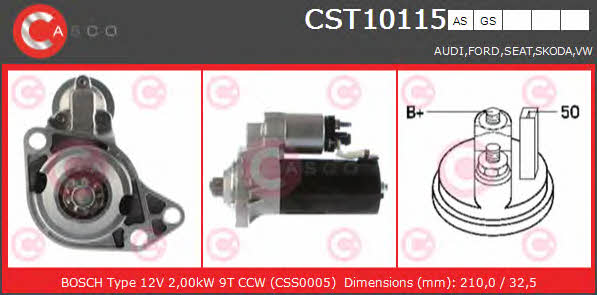 Casco CST10115AS Стартер CST10115AS: Отличная цена - Купить в Польше на 2407.PL!