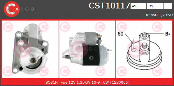 Casco CST10117AS Стартер CST10117AS: Отличная цена - Купить в Польше на 2407.PL!