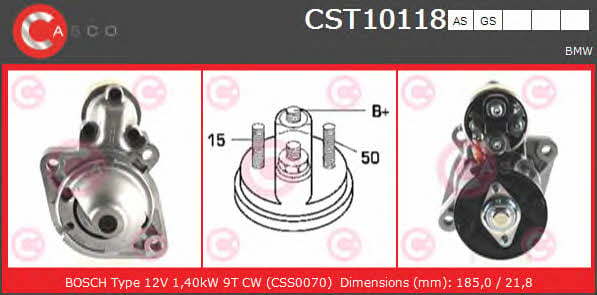 Casco CST10118AS Starter CST10118AS: Buy near me at 2407.PL in Poland at an Affordable price!
