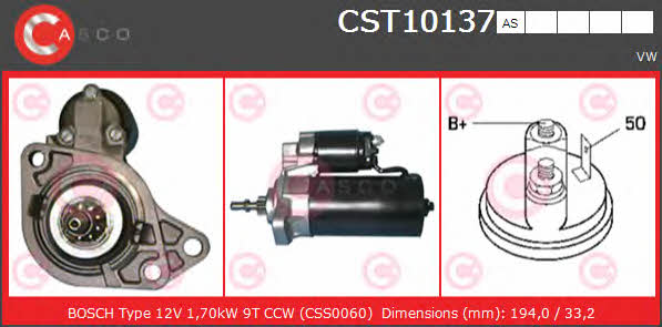 Casco CST10137AS Starter CST10137AS: Buy near me in Poland at 2407.PL - Good price!