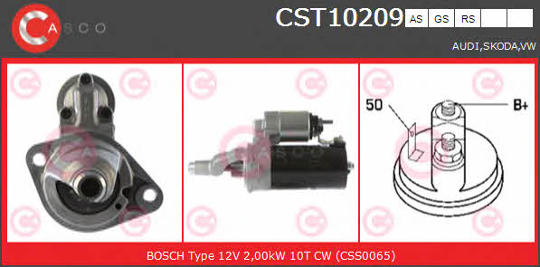 Casco CST10209GS Стартер CST10209GS: Отличная цена - Купить в Польше на 2407.PL!