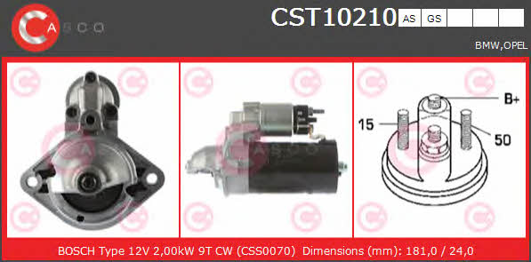 Casco CST10210AS Starter CST10210AS: Buy near me in Poland at 2407.PL - Good price!
