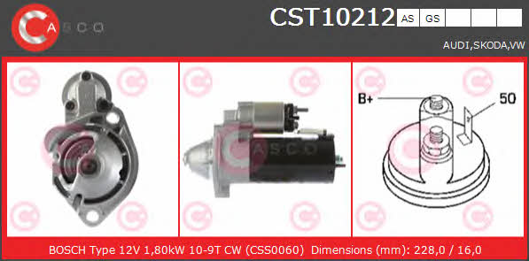Casco CST10212AS Starter CST10212AS: Buy near me in Poland at 2407.PL - Good price!