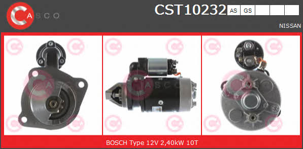 Casco CST10232AS Стартер CST10232AS: Отличная цена - Купить в Польше на 2407.PL!