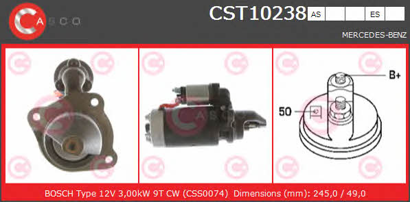 Casco CST10238AS Starter CST10238AS: Buy near me at 2407.PL in Poland at an Affordable price!