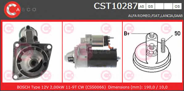 Casco CST10287GS Starter CST10287GS: Buy near me in Poland at 2407.PL - Good price!