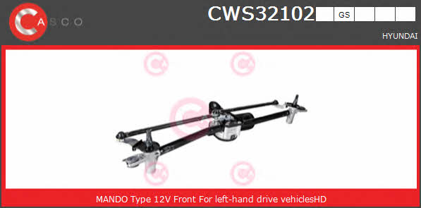 Casco CWS32102GS Window Wiper System CWS32102GS: Buy near me in Poland at 2407.PL - Good price!