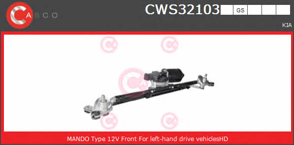 Casco CWS32103GS Window Wiper System CWS32103GS: Buy near me in Poland at 2407.PL - Good price!