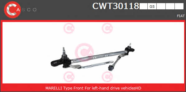 Casco CWT30118GS DRIVE ASSY-WINDSHIELD WIPER CWT30118GS: Buy near me in Poland at 2407.PL - Good price!
