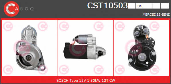 Casco CST10503GS Стартер CST10503GS: Отличная цена - Купить в Польше на 2407.PL!