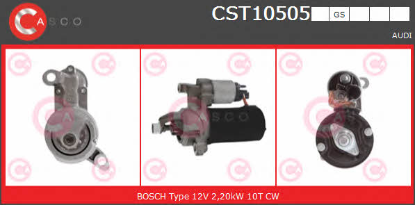 Casco CST10505GS Стартер CST10505GS: Отличная цена - Купить в Польше на 2407.PL!