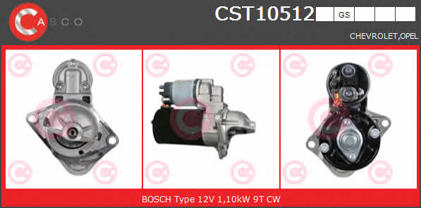 Casco CST10512GS Стартер CST10512GS: Отличная цена - Купить в Польше на 2407.PL!