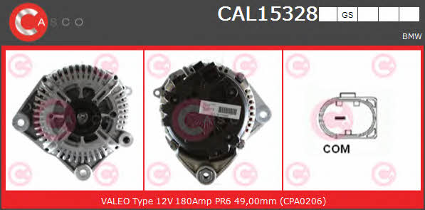 Casco CAL15328GS Alternator CAL15328GS: Buy near me at 2407.PL in Poland at an Affordable price!