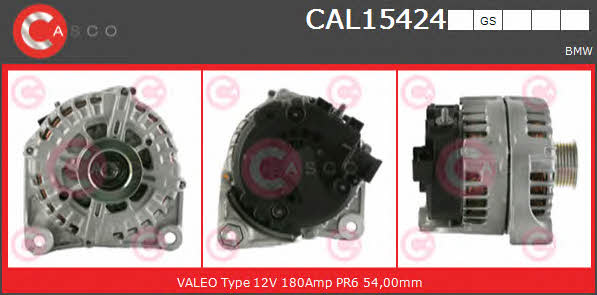 Casco CAL15424GS Alternator CAL15424GS: Buy near me in Poland at 2407.PL - Good price!