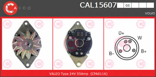 Casco CAL15607GS Alternator CAL15607GS: Buy near me in Poland at 2407.PL - Good price!