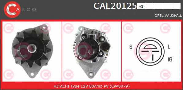 Casco CAL20125AS Генератор CAL20125AS: Отличная цена - Купить в Польше на 2407.PL!