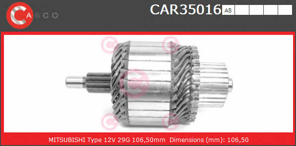 Casco CAR35016AS Armature, starter CAR35016AS: Buy near me at 2407.PL in Poland at an Affordable price!