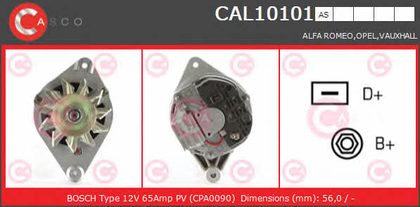 Casco CAL10101AS Alternator CAL10101AS: Buy near me in Poland at 2407.PL - Good price!
