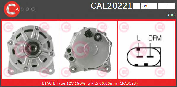 Casco CAL20221GS Alternator CAL20221GS: Dobra cena w Polsce na 2407.PL - Kup Teraz!