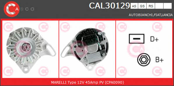 Casco CAL30129AS Alternator CAL30129AS: Buy near me in Poland at 2407.PL - Good price!