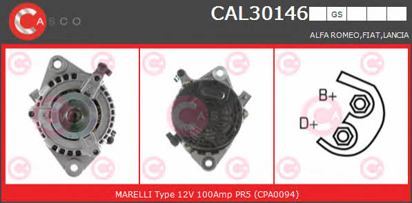 Casco CAL30146GS Alternator CAL30146GS: Buy near me in Poland at 2407.PL - Good price!