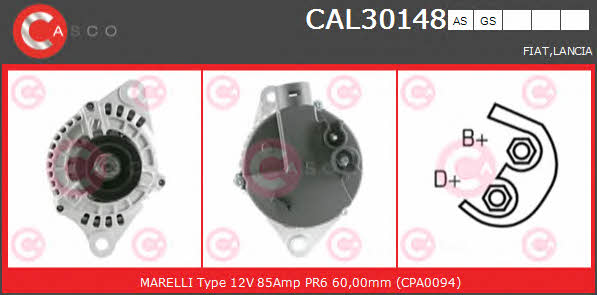 Casco CAL30148AS Alternator CAL30148AS: Buy near me in Poland at 2407.PL - Good price!