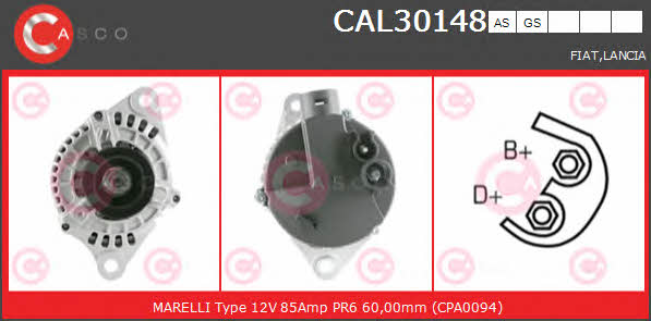 Casco CAL30148GS Alternator CAL30148GS: Buy near me in Poland at 2407.PL - Good price!