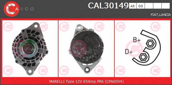 Casco CAL30149AS Alternator CAL30149AS: Buy near me in Poland at 2407.PL - Good price!