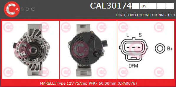 Casco CAL30174GS Генератор CAL30174GS: Отличная цена - Купить в Польше на 2407.PL!